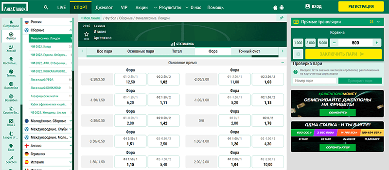 Пример росписи форы 1 в футболе на сайте Лига Ставок Пример росписи форы 1 в футболе на сайте Лига Ставок