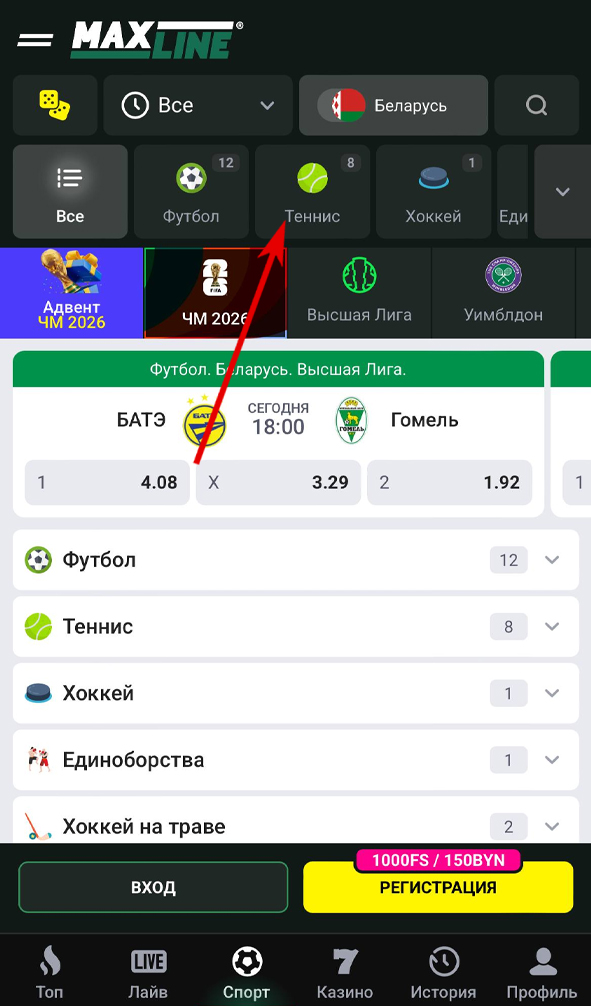 Выбор дисциплины